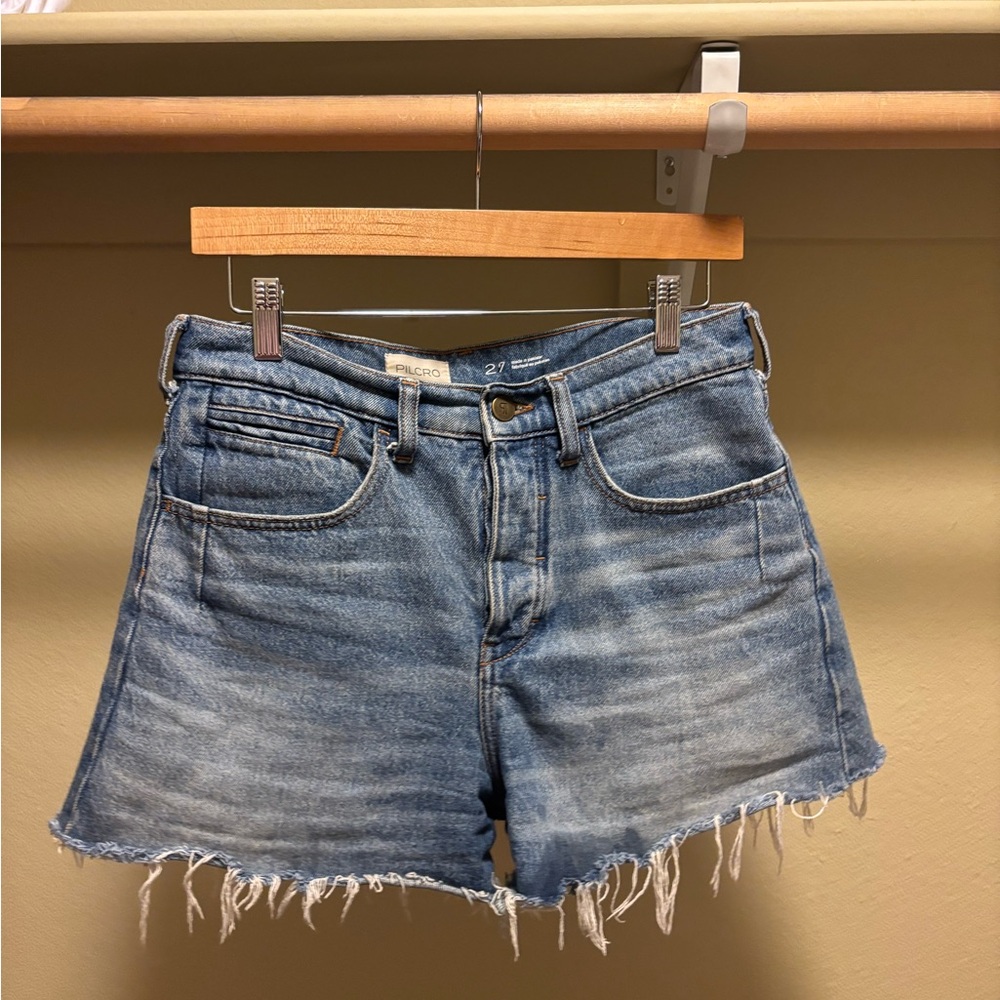 Frayed Denim Shorts